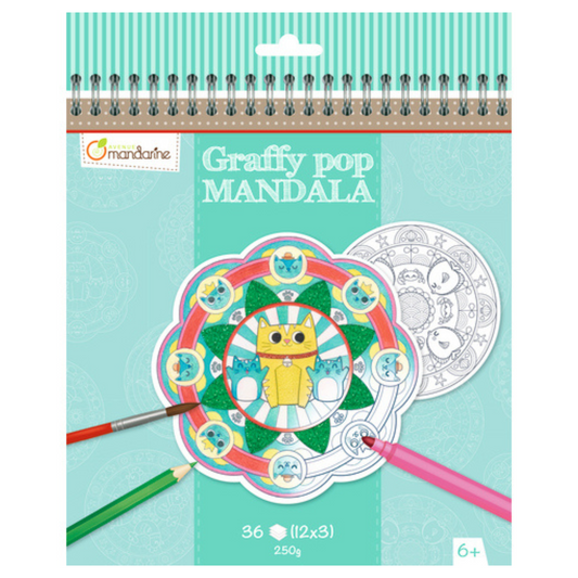 Carnet de Coloriage Mandala Animaux - Avenue Mandarine - Mtout