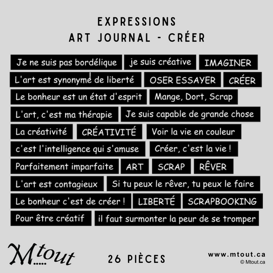 Expressions Art journal - Créer