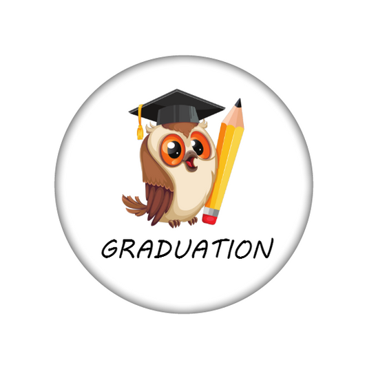 Badge Graduation hibou
