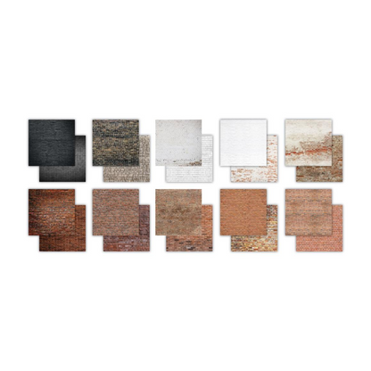 Bloc de papier recto-verso Brick Textures