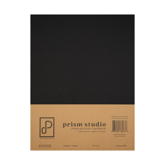 Papier cartonné Whole Simply Noir 8.5x11