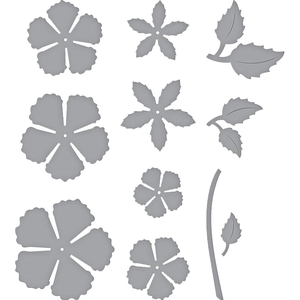 Matrice de découpe Rose en fleurs - Spellbinders - Mtout