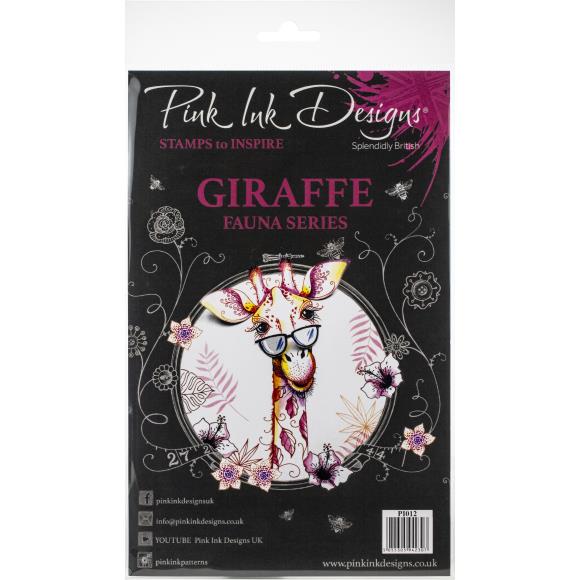 Estampe Giraffe A5 grande - Pink Ink Designs - Mtout