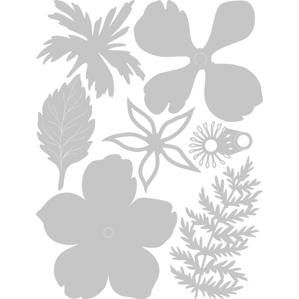 Matrice de découpe Délicates fleurs - Sizzix - Mtout