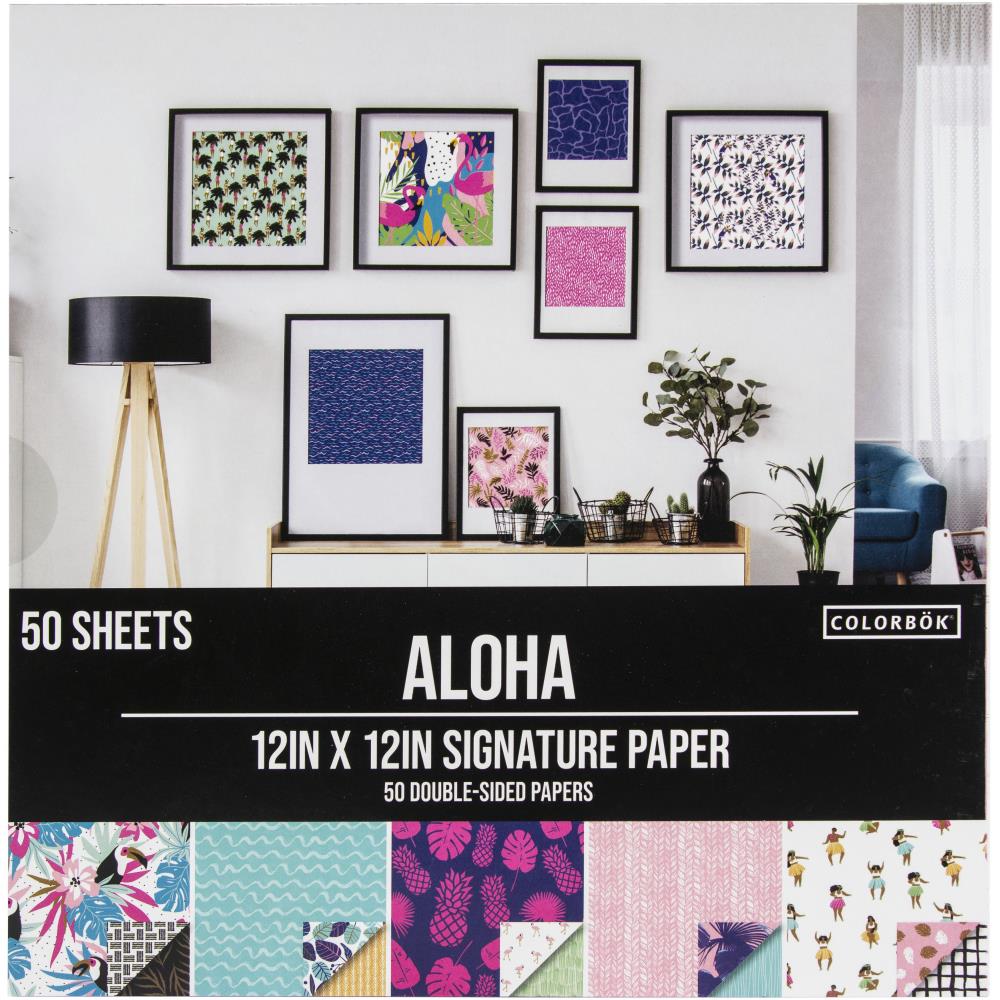 Bloc de papier Aloha 12" x 12" - Colorbok - Mtout