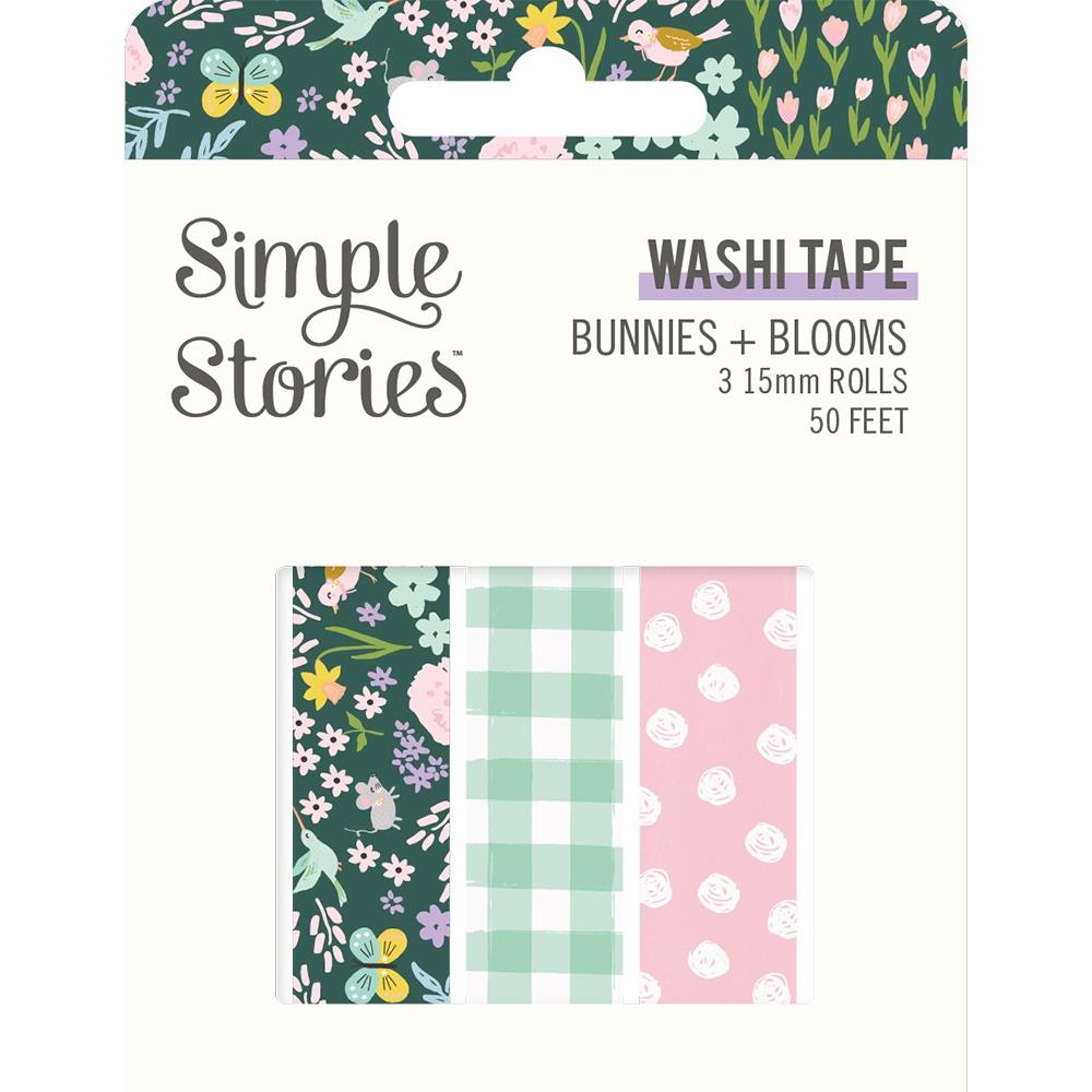 Ruban adhésif washi Bunnies & Blooms - Simple Stories - Mtout