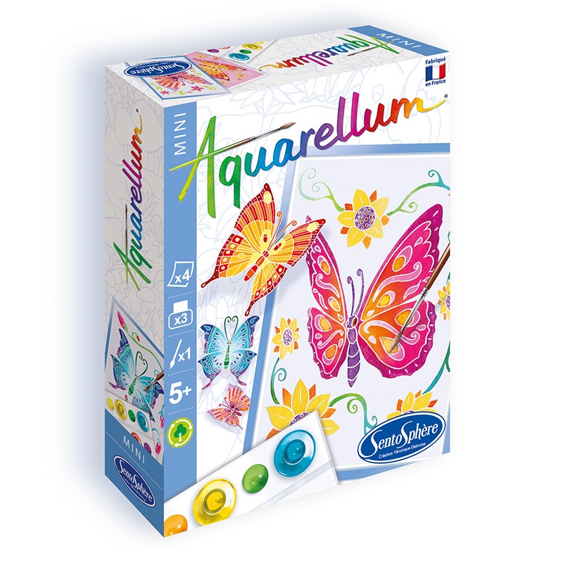 Mini Aquarellum Papillons - Sentosphere - Mtout