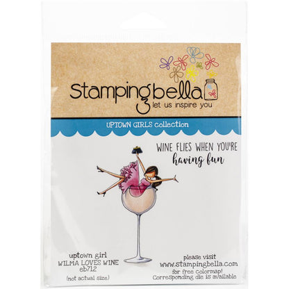 Estampe - Wilma aime le vin - Stamping Bella - Mtout