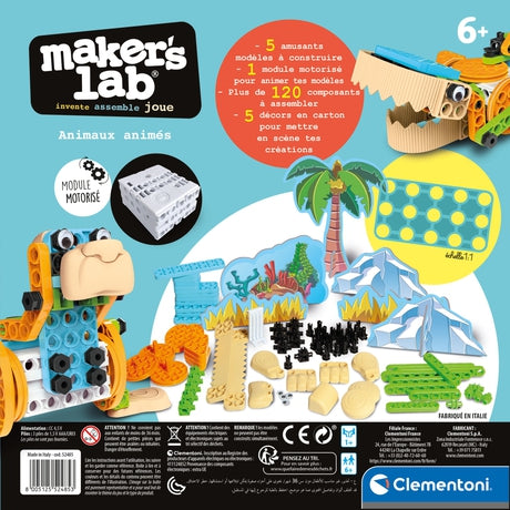 Maker lab - Animaux animés - Clementoni - Mtout