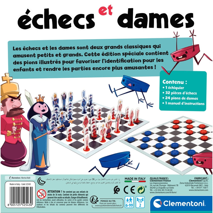 Dames & Échecs - Clementoni - Mtout