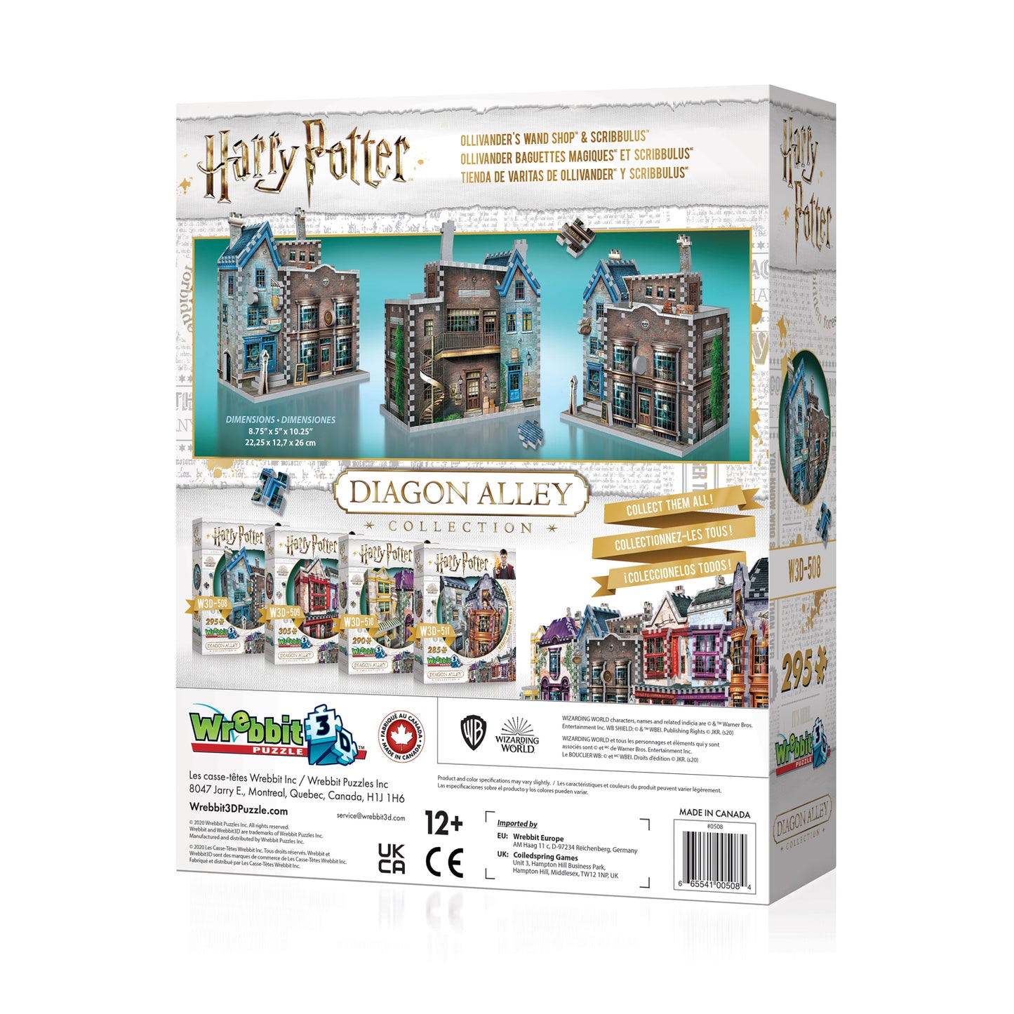 Casse-tête 3D Ollivander Fabriquant de baguettes Harry Potter - Wrebbit3D - Mtout