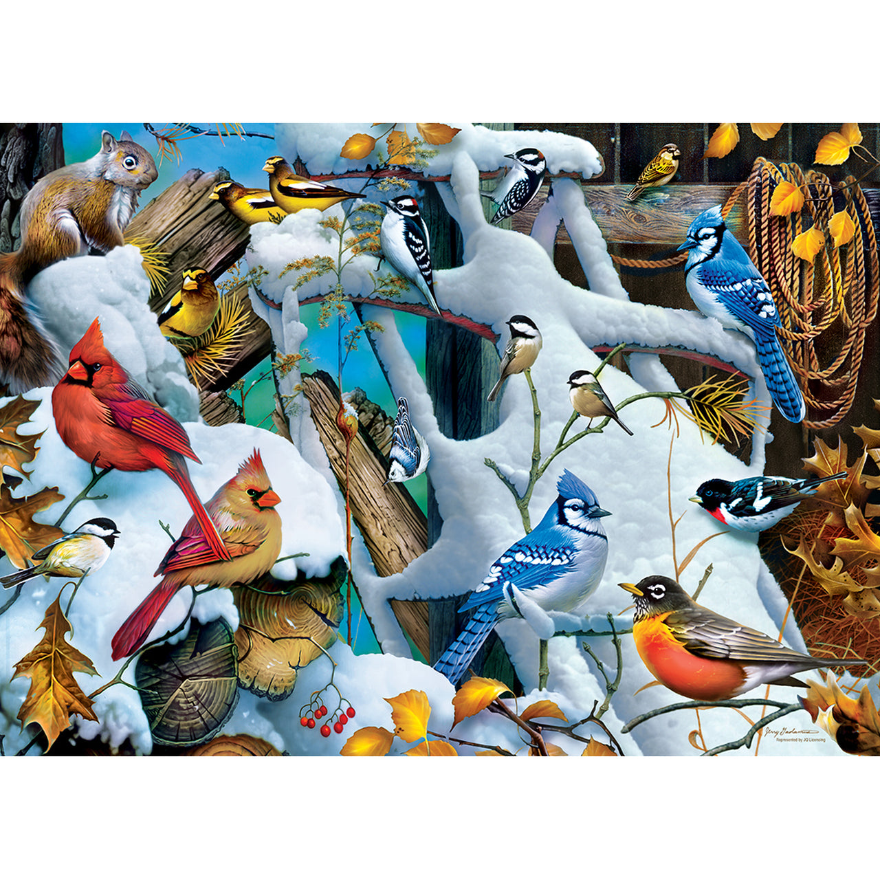 Casse-tête Les oiseaux d'hiver - Masterpieces - Mtout
