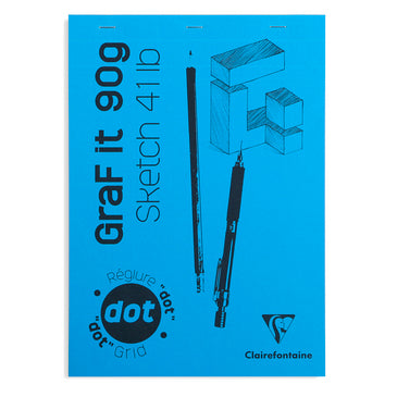 Graf it bloc pointillé 90g Sketch 41lb A4 - Clairefontaine - Mtout