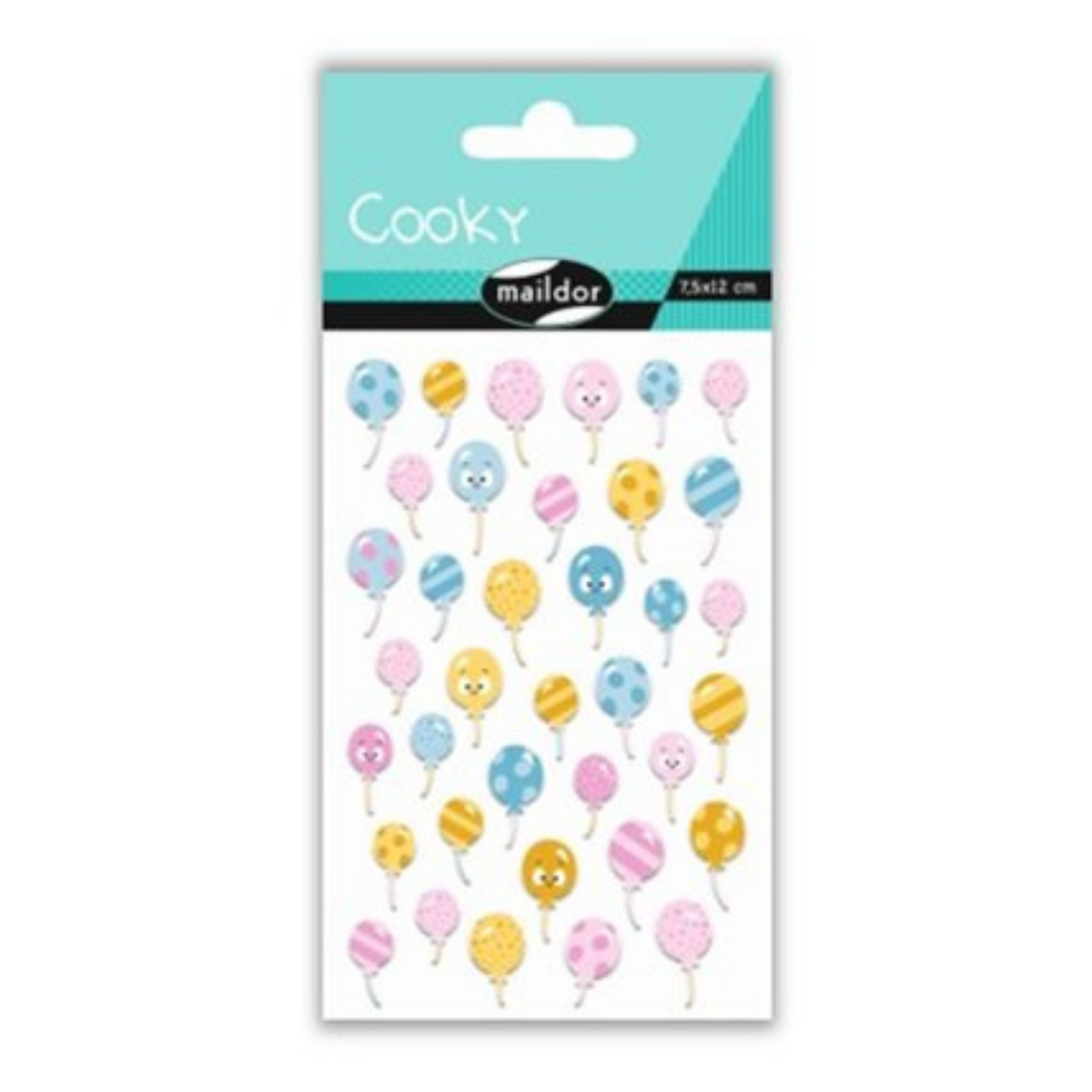 Autocollants Ballons Colorés - Cooky - Mtout