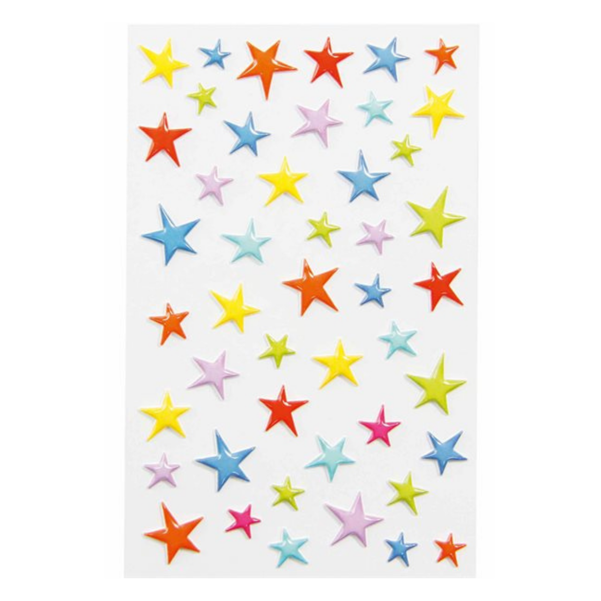 Autocollants Étoiles Multicolores - Cooky - Mtout