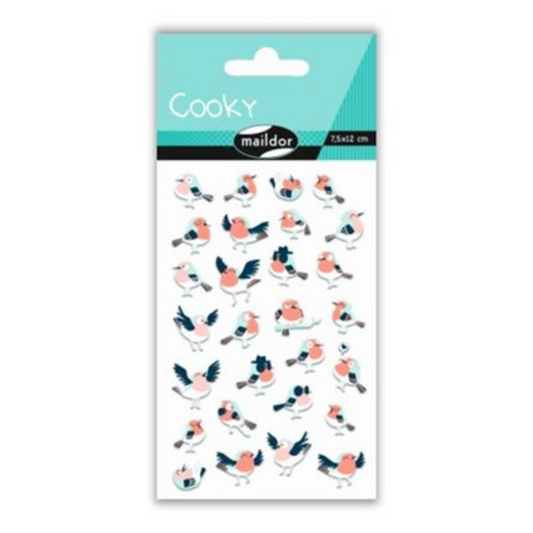 Autocollants Oiseaux - Cooky - Mtout