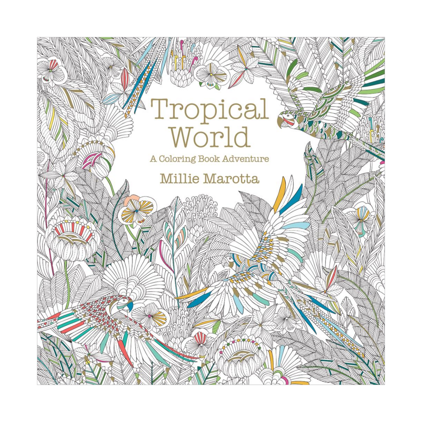 Livre à colorier Monde Tropical - Lark Books - Mtout