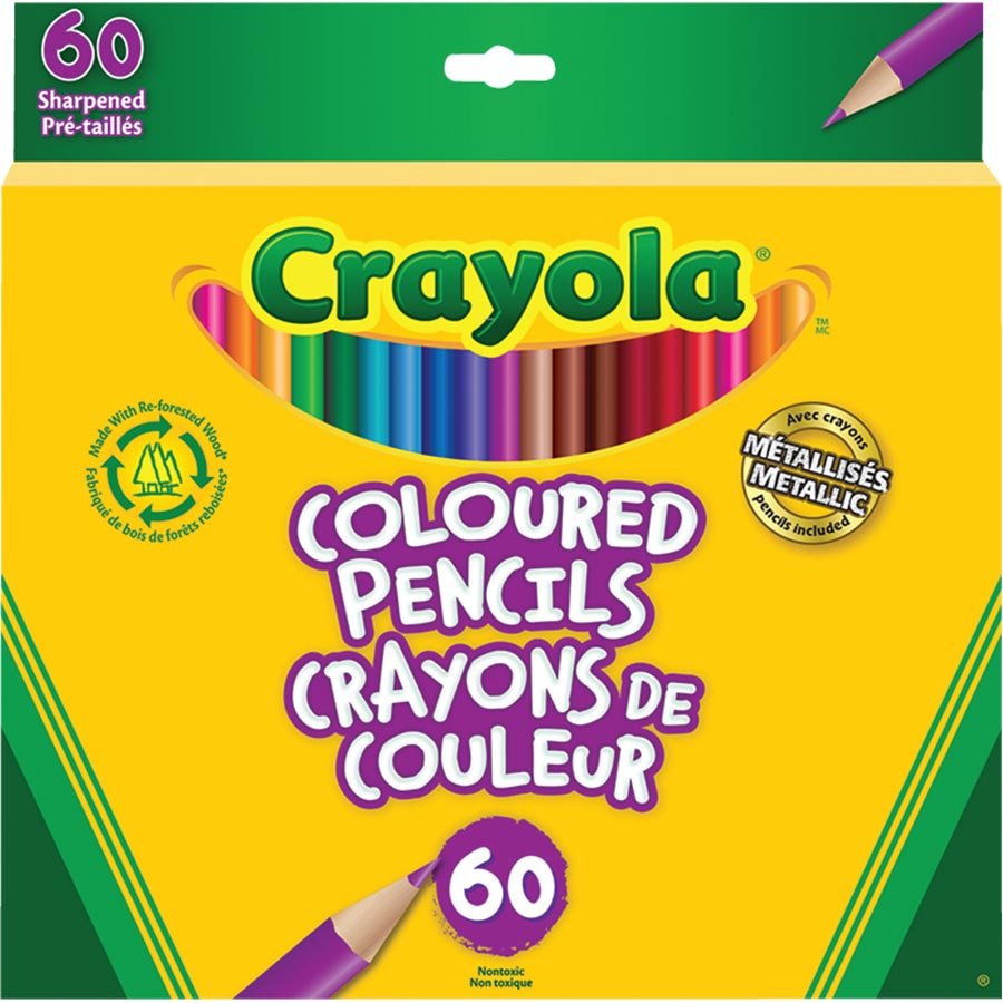 Crayons colorier crayola Boîte de 60 - Crayola - Mtout