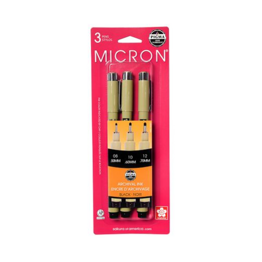 Ensemble de 3 stylos Micron (08-10-12)