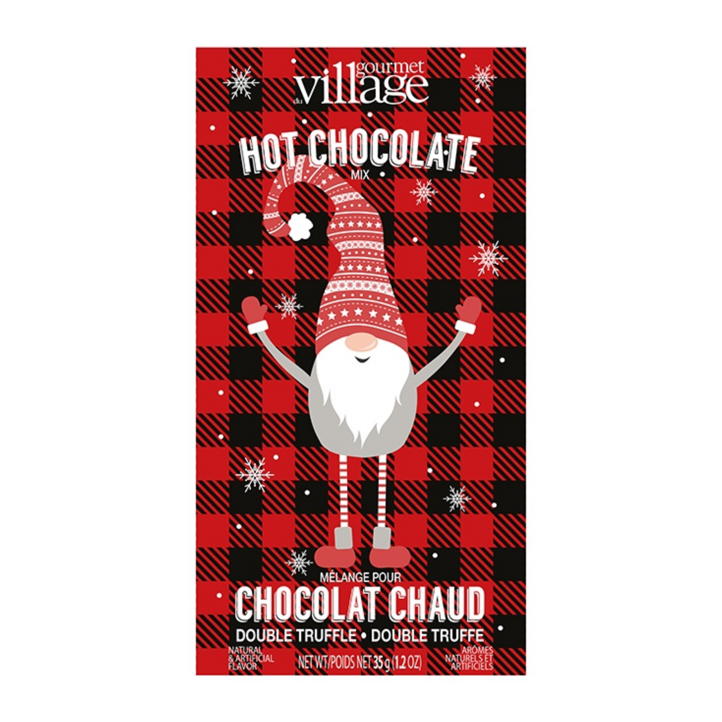 Chocolat chaud Gnome à carreaux