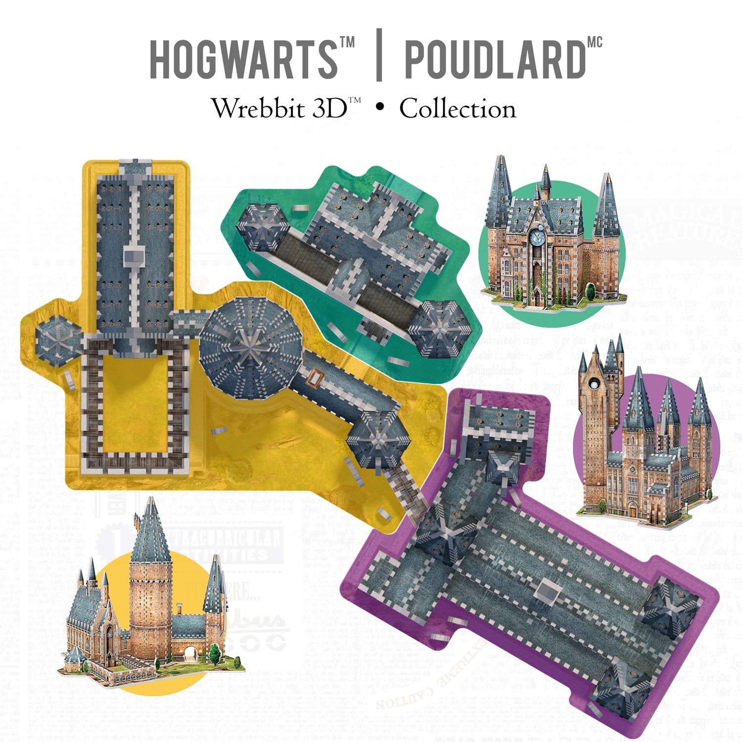 Casse-tête 3D Tour d'astronomie Poudlard - Harry Potter - Wrebbit3D - Mtout