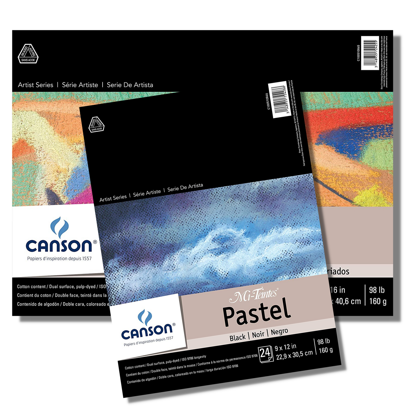 Tablette de papier Pastel Mi-Teintes - Canson - Mtout