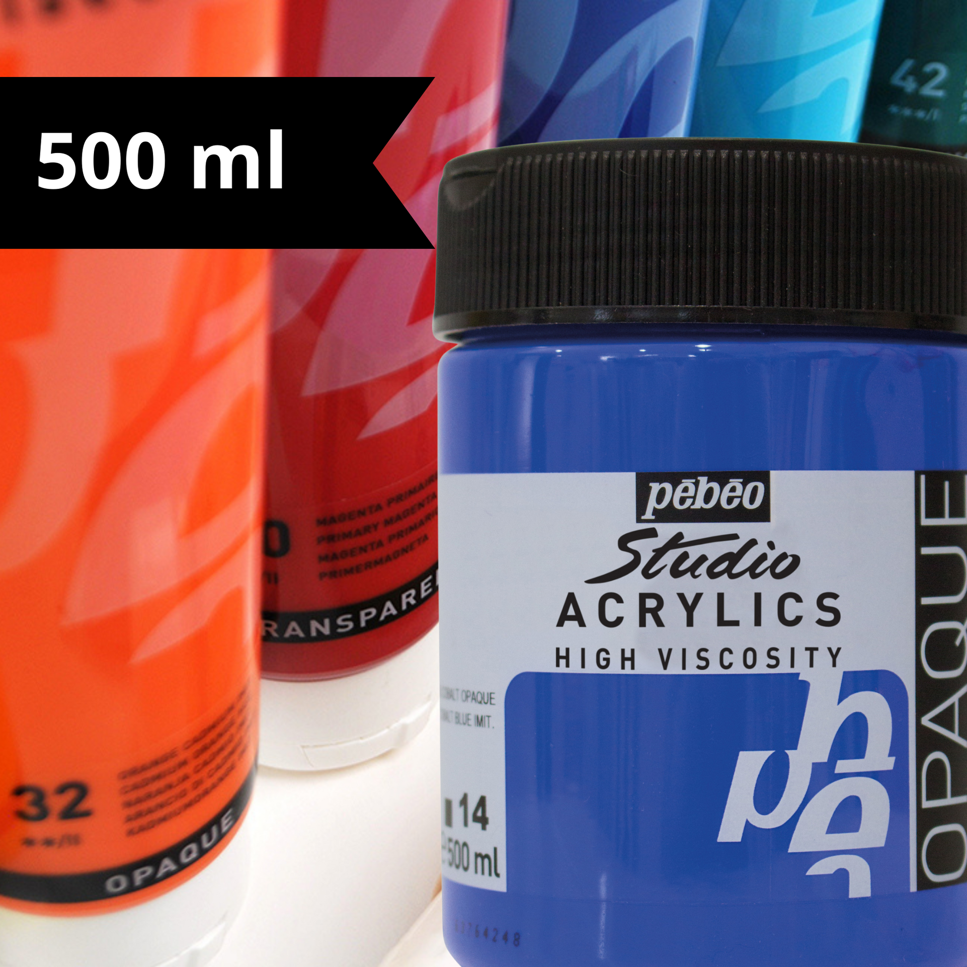 Coffret peinture acrylique - Pébéo Studio Acrylic 20 ml- 30 tubes