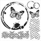 Pochoir Papillons - The Crafter's Workshop - Mtout