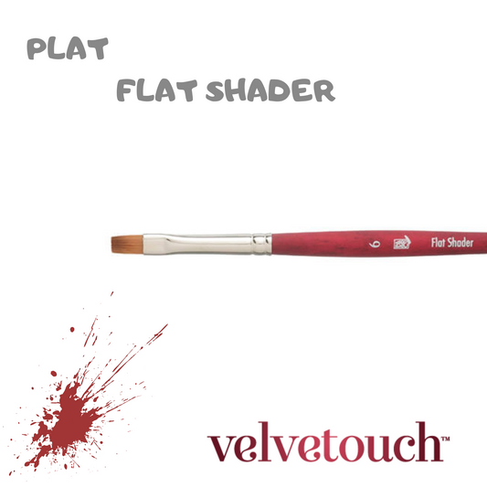 Pinceau Velvetouch Flat shader - Princeton Velvetouch - Mtout