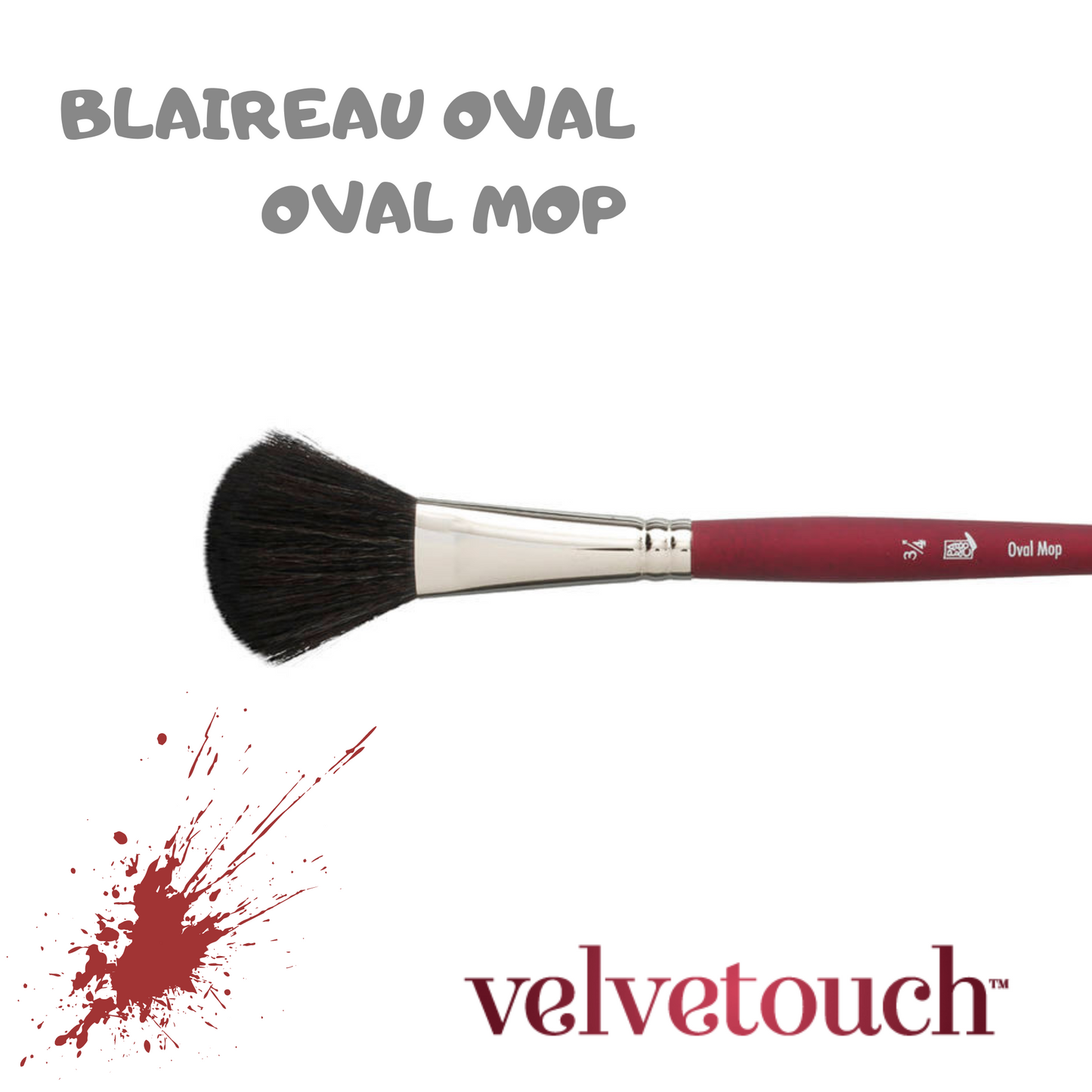 Pinceau Velvetouch Oval mop - Princeton Velvetouch - Mtout