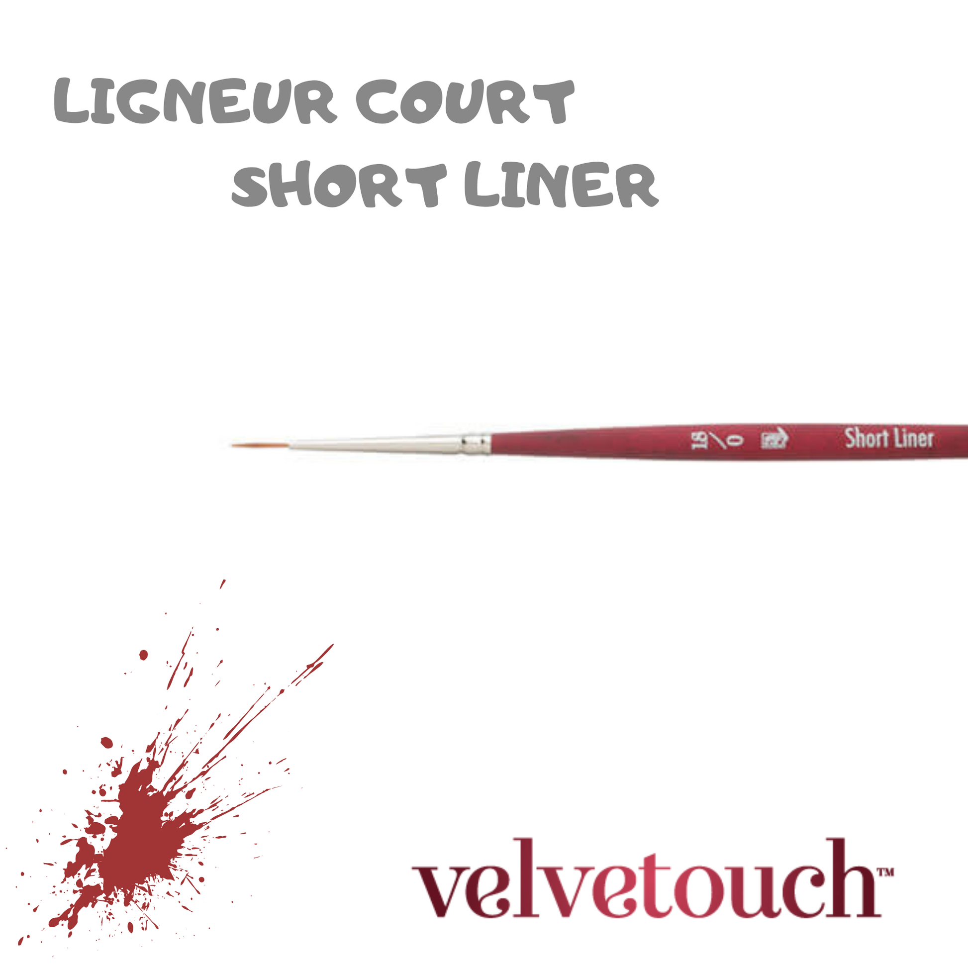 Pinceau Velvetouch Short liner - Princeton Velvetouch - Mtout