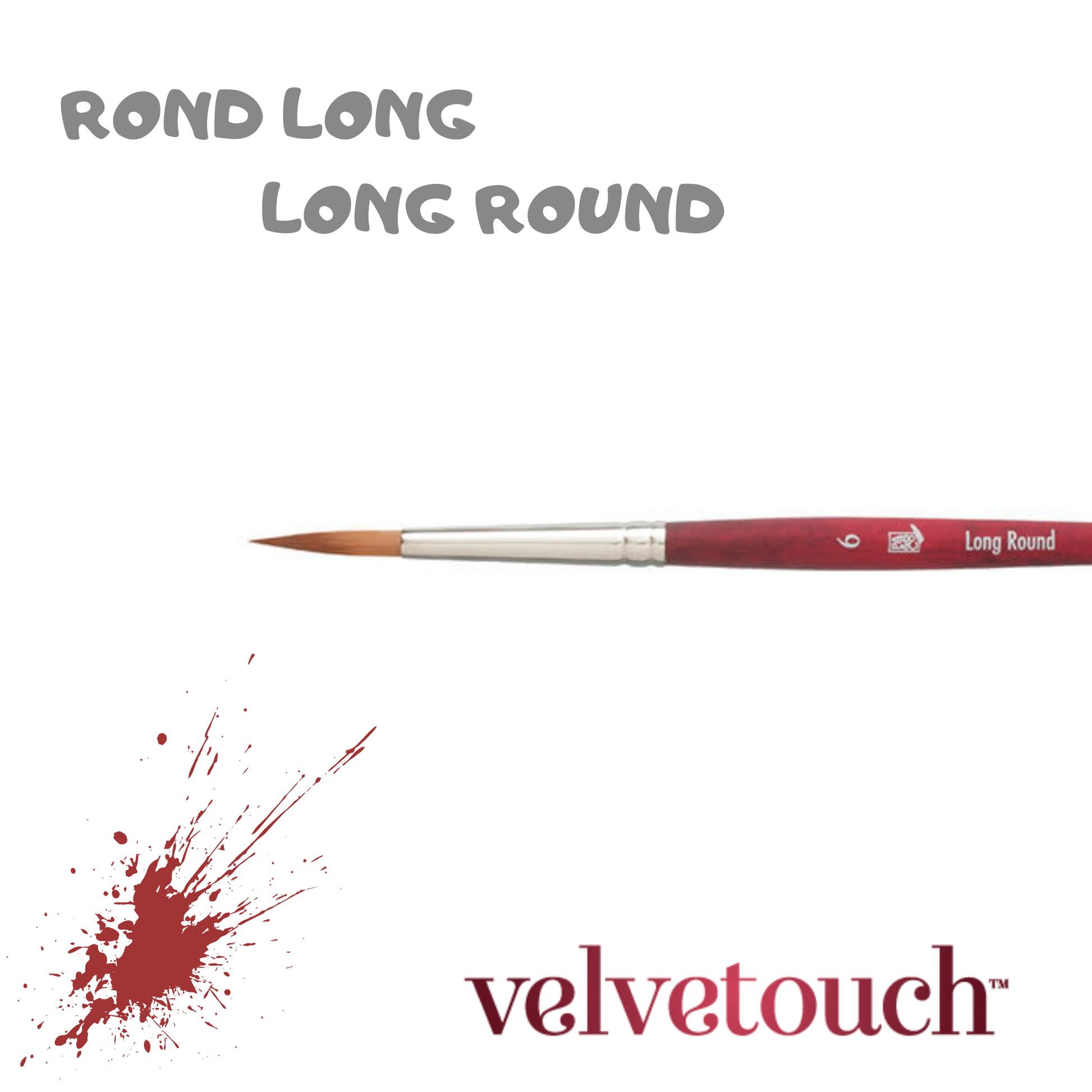 Pinceau Velvetouch Long round - Princeton Velvetouch - Mtout