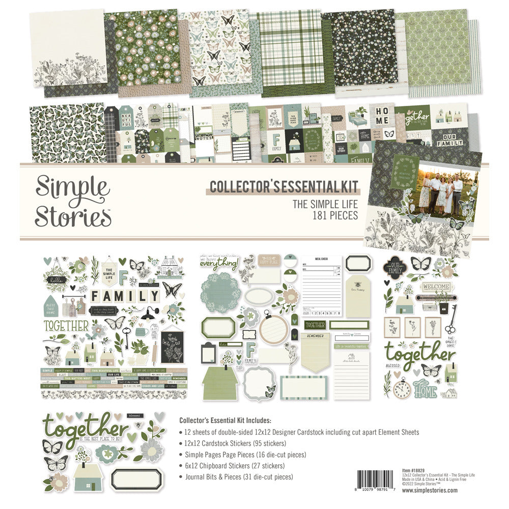 Ensemble de papier Collector's The Simple Life 12" x 12"