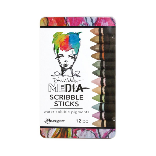 Crayons Pigments solubles Dina Wakley Scribble Sticks 3