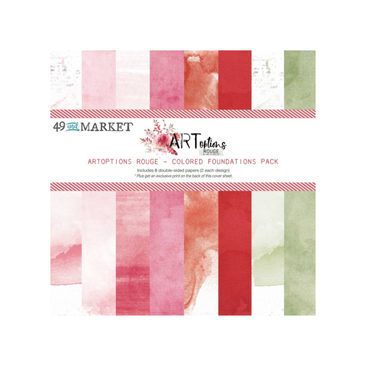 Bloc Papiers ARToptions Rouge 12''x12''