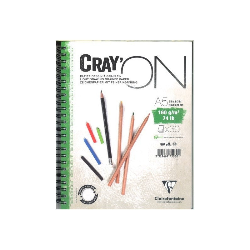 Cahier spiralé Cray'on - Clairefontaine - Mtout