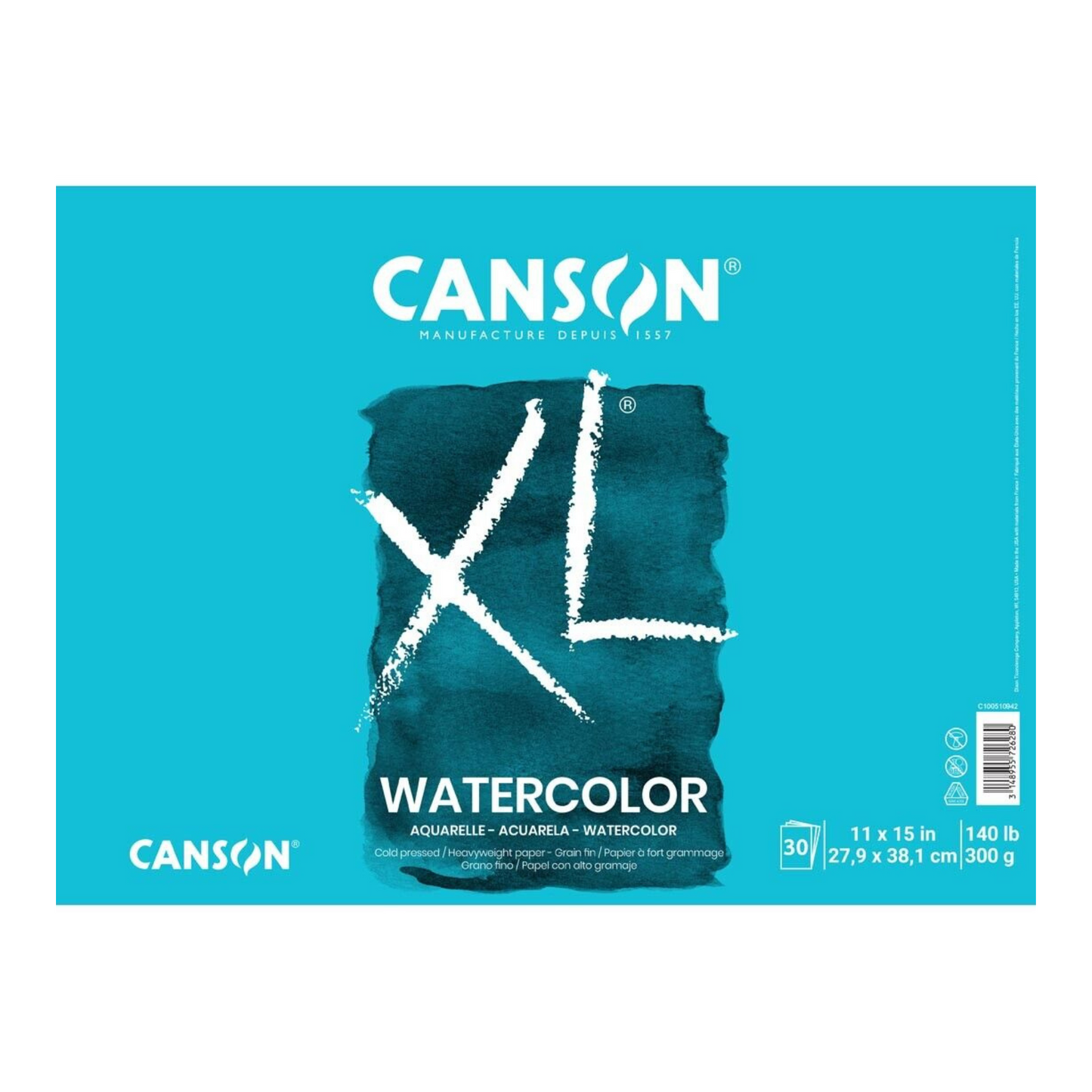 Tablette de papier aquarelle XL - Canson - Mtout